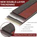 7 Pack 39'' X13'' Double Layer Asphalt Roof Shingles for Home 3-tab Roofing Shingles Tile Repairing Self Adhesive Shed Decor for Outdoor Garage Pet House Cover 10.7 Square Feet(Grey, Red)