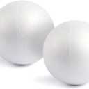 Juvale Styrofoam Balls - 6-Inch, White, Pack of 2 - Smooth Foam Spheres for Crafts & Painting - Foam Craft Balls & DIY Project Supplies