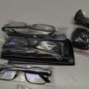 Gaoye Reading Glasses Men/Women, Eyeglasses, Blue Light Readers for Men/Women, Computer Eye Glasses, Cheaters (C2-5 Pack Light Black)