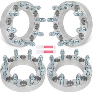 SCITOO 4Pcs 8x6.5 to 8x170 Wheel Adapters 1.5 inch Bore 126mm Studs 14x1.5 8 Lug Wheel Spacers No Hubcentric Fit for Ram 3500 2012-2022,for Ram 2500 2012-2022,for Nissan NV3500 2012-2014