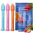 Chewable Silicone Aroma Sticks, Fresh Breath Oral Fixation Aid, Calming Chewable Alternative for Smoke & Pen Biting Habits (3 Pack) (Multicolor)