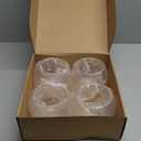 FoldTier 4 Pcs Plastic Fish Bowls for Centerpieces 27 oz Clear Fish Bowl for Drinks Unbreakable Heavy Duty Round Vase for Table Centerpieces Wedding Event Home Decor