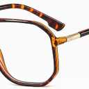 Oversized Square Reading Glasses for Women/Men, Large Aviator Anti Blue Light Reader, Big Frame Anti Glare Eywear