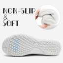 RJYWGS Barefoot Shoes Women Tennis Sneakers Running Walking Gym Yoga Non Slip Zero Drop Lightweight Breathable Comfortable Soft Shoes for Women, White, Size 10