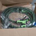 NON-EXPANDABLE Garden Hose 25ft x5/8'', Heavy Duty Flexible Water Hose with 10-Function Sprayer, Lightweight, Leak Proof, Durable Fabric Skin, Pressure Resistant for Yard, Outdoor