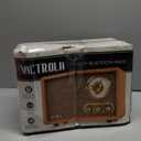 Victrola Willow  Retro Wood Bluetooth Radio with Built-in Speakers: Elegant & Vintage Design, Rotary AM/FM Tuning Dial, Bass & Treble Control, Wireless Streaming (Walnut)