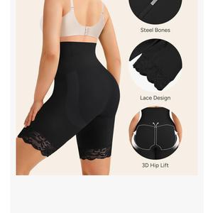Women's Tummy Control Shapewear Shorts - High Waisted Butt Lifting Seamless Body Shaper Panties Everyday Wear Size Large