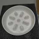 Ceramic 1.2 Cup Raised Slow Feeder Dog Bowl Set, Elevated 6.1inch Bowl