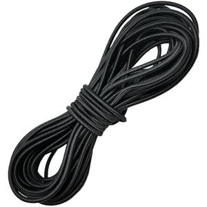 ZUSHALLMY 1/8-inch (3 mm) Round Black Elastic Cord – 11 Yards – Stretch Shock Cord, Bungee Rope, Black Elastic String Cord for Sewing, Craft, DIY, Mask, Drawstring
