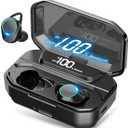 [Xmythorig Ultimate] True Wireless Earbuds Bluetooth 5.0 Headphones, IPX7 Waterproof Earphones for Sports, 160H Playtime w/ 3300mAh Charging Case, 3D Stereo Audio Touch Control in-Ear Headset w/Mic