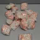 Wedding Pearl Bow Chair Decor Satin Ribbon Bows with Pearl Beaded String Garland Aisle Chair Sashes Decorations for Ceremony Coquette Party Banquet Decor (Champagne Pink)