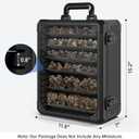 Miniatures Storage Case Miniatures Transport Case Aluminum Alloy Frame with Lock (Regular Size)