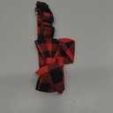 Malier Christmas Dog Collar With Bow Tie, Classic Plaid Soft Durable Holiday Collar for Small Medium Large Dogs Pet Puppy (Red & Black, Small)