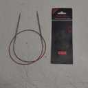 ChiaoGoo Red Lace Circular 32 inch (81cm) Stainless Steel Knitting Needle Size US 6 (4mm) 7032-6 (Zilver)