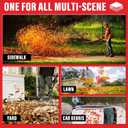 MZK Cordless Leaf Blower,20V Battery Powered Electric Blower for Lawn Care, Electric Lightweight Leaf Blower for Blowing Leaves, Patio Cleaning and Dust(2 * 2Ah Battery & Charger Included),LF40D13