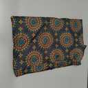 Satin Lined Cap for Natural Hair Big Bonnet for Braids Print (Grey Pattern)