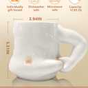 Funny Father's Day Gifts for Dad - Novelty Dad Mug from Daughter Son Wife, Handcrafted Funny Coffee Mug with Father Figure, Unique Birthday Gifts, 12.85 oz