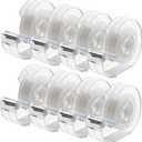 ALSISK Transparent Tape with Dispenser and Refills,Clear Tape for Home,School and Office Supplies,0.7x1000 Inch, 8 Pack