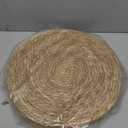 UZIASS Woven Placemats Set of 6-Round, 14" Table Mats,Natural Wicker Boho placemats for Minimalist Home Decor Dining Table Kitchen
