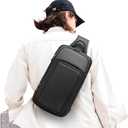 BANGE Sling Bag, Waterproof Shoulder bags with Pad Compartment, Crossbody Backpack for Men
