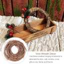 DIY Crafts Natural Grapevine Twig Garland Wreaths Decor 15-Feet for Wedding House Holiday Door Wall Decor (3PCS Green)