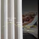 NICETOWN Natural Living Room Curtains 108 inch Length 2 Panels, Pinch Pleated 100% Blackout Curtains Linen Blend Thermal Insulated Voice Reducing Window Treatments for Bedroom, W34 x L108