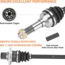 Rear Left & Right CV Axle Shaft with Wheel Bearing for Yamaha Rhino 450 660 2006 2007 2008 2009, 5UG-F530T-20-00, 5UG-F530V-02-00, 5UG-F531H-21-00