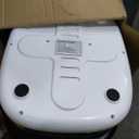 Foot Spa,Foot Bath Massager with Tea Tree Oil Foot Soak with Epsom Salt - with Heat, Bubbles and Vibration,Red Light,Medicine Box Digital Temperature Control 8 Acupressure Massage Points (White/Black)