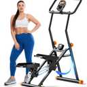 Stair Stepper for Home Gym, 350lbs Vertical Climber Machine with LCD Display, Non-Slip Pedals & 350lb Capacity Compact Folding Cardio Exercise Climber