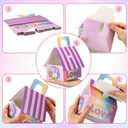 48 Pcs Unicorn Party Favor Boxes Cute Rainbow Adopt a Unicorn Theme Candy Goodies Gift Bag for Girls Birthday Party Decorations Supplies, 4.7 x 4 x 5.3 Inch