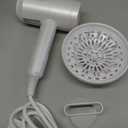 Hair Dryer with Diffuser, CONFU Blow Dryer for Curly Hair for Women Men, 21000PRM Travel Hair Dryer, Portable Lightweight Fast Drying Negative Ion Hairdryer for Home & Travel (White)