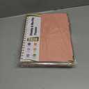 4 x 2026 Planner, Hardcover Leather Weekly and Monthly Planner, January 2026 - December 2026, Spiral Yearly Agenda Organizer Book 2026 with Tabs, Daily Calendar Planners for School Work Home, A4 (8.5" x 11"), Pink