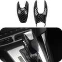 Sport Style Carbon Fiber Print Auto Gear Shift Knob Cover for Ford EcoSport Escape Fusion C-Max Energi Wagon Fiesta Focus Transit Accessories (D)