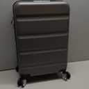 Kono 28 Inch Expandable Spinner Luggage with Wheels Hardshell Large Checked Suitcase TSA Lock Grey