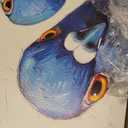 Framed Funny Pigeons Pictures Wall Decor Bathroom bird Artwork Canvas, 24"L x 16"W