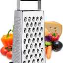 Kaishun Cheese Grater, Box Grater for Cheese Stainless steel Vegetable Slicer Food Shredder 4-sided Convenience Gadgets for kitchen