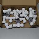 3/8" O.D.Quick Connect Fittings,Food Grade 3/8" Push to Connect Fittings,3/8" Water Line Fittings for RO(Reverse Osmosis) Systems(Ball Valve+T+Union Connector+Elbow Connector,16 Pcs)