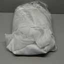 XWZO White Double Layer Curtains, 100% Blackout Curtains with Sheer Overlay for Nursery, Living Room, Children's Room, Grommet Thermal Insulated Privacy Curtains with Tiebacks, 2 Panels, 52x96