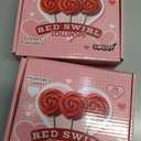 2 x Red Swirl Lollipops, 24 Count Classic Hard Candy Suckers, Individually Wrapped Sweet Treats for Snacking, Parties, Buffets, and Everyday Enjoyment (EXP 09/08/27)