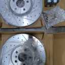 R1 Concepts Front Brakes and Rotors Kit |Front Brake Pads| Brake Rotors and Pads| Semi Metallic Brake Pads and Rotors |Hardware Kit - 1EC.31099.43
