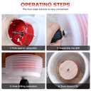 4 Hole Saw for Recessed Lights, 4Inch Hole Cutter with Dust Bowl Catcher for Led Recessed Lighting 4 Inch and Wood Metal Drywall, Bi-Metal Construction