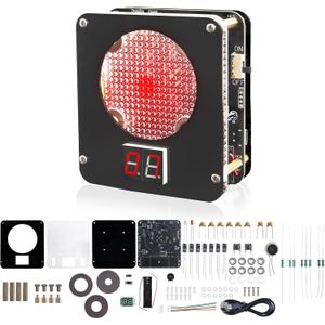 DIY Laser Target Soldering Kit, Build Your Own Electronic Shooting Game with Digital Score Counter, STEM Light Sensor Soldering Project with Adjustable Volume & Brightness,Father's Day Present