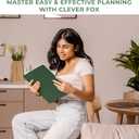 Clever Fox Planner PRO Schedule Dated (Jan 2026Jan 2027) Weekly & Monthly Life Planner with Time Slots, Appointment Book and Daily Organizer to Increase Productivity, A4 Hardcover Forest Green
