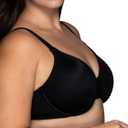 Vanity Fair Women's Beauty Back Smoothing Minimizer Bra, Minimizes Bust Line up to 1.5", Non Padded Cups up to H (Black, L)