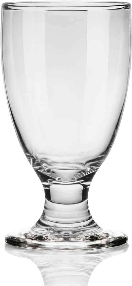 Goblet Set of 4, 10 Oz Small Red & White Wine Goblets Water Glasses Short Stem, Crystal Stemmed Banquet Goblets, Juice Iced Tea Drinking Cup for Party, Wedding (10 Oz Wine Goblets-29)