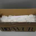 Pre-Lit Artificial Christmas Tree, Warm White Lights, Colorful Lights, Includes Stand, 4 feet (White)