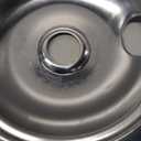 Silver G-E Electric Stove Drip Pans GE68C G-E Range Drip Pans Bowls-4 Packs 2 X 6" and 2 X 8", Burner Drip Pans Compatible for G-E Stove Drip Pans and Hot-Point etc Electric Ranges by MIFLUS