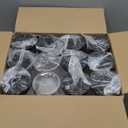 SLifeJars Clear Plastic Jars 32oz 12Pack Big Round PET Plastic Containers with Black Screw On Lids Reusable Empty Storage Jars with Lid Clear Containers for Household and Kitchen Organizing