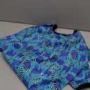 LovinPet Pitbull Pjs for Dogs Fall, Pet Anxiety Relief, Uv Protection Dog Clothes, Comfy Stretchy, Lightweight Fabric, Lemur Print, Large Dog Pjs, Pitbull Clothes,3XL (Blue)