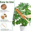 Moss Pole, 2 Pack 17 Inch Monstera Plant Support for Climbing Plants Accessories Indoor, Stackable Moss Poles Plant Support Stakes, Coir Plant Pole Sticks for Potted Plants, Pothos, Philodendron